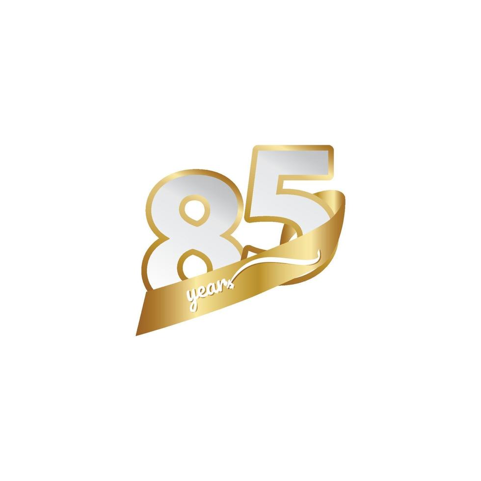 85 Years Anniversary Celebration Vector Template Design Illustration