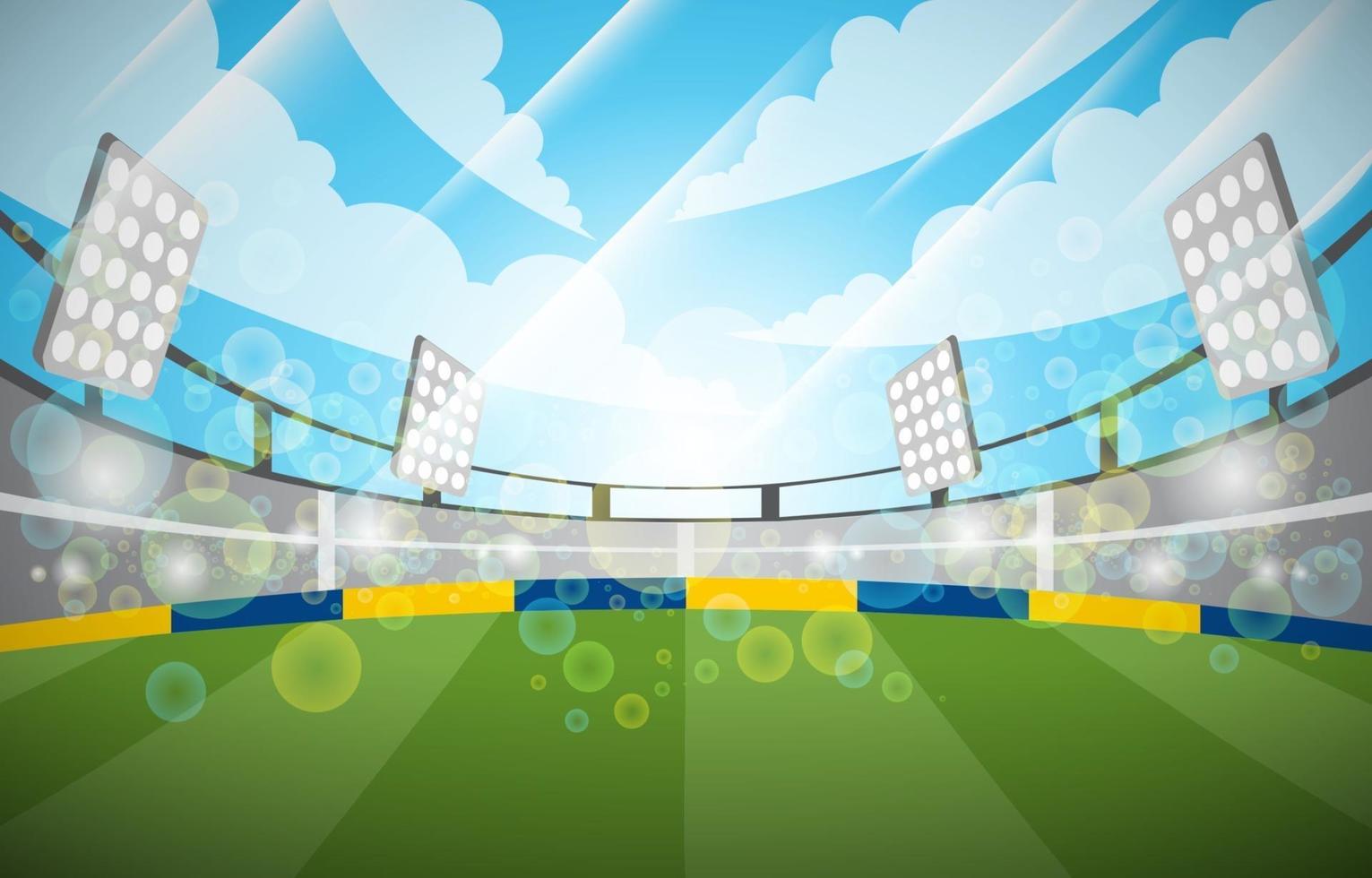 fondo del estadio de futbol vector