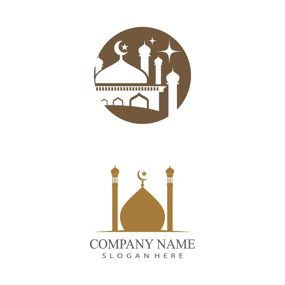 Mosque Logo Template vector symbol illustration design