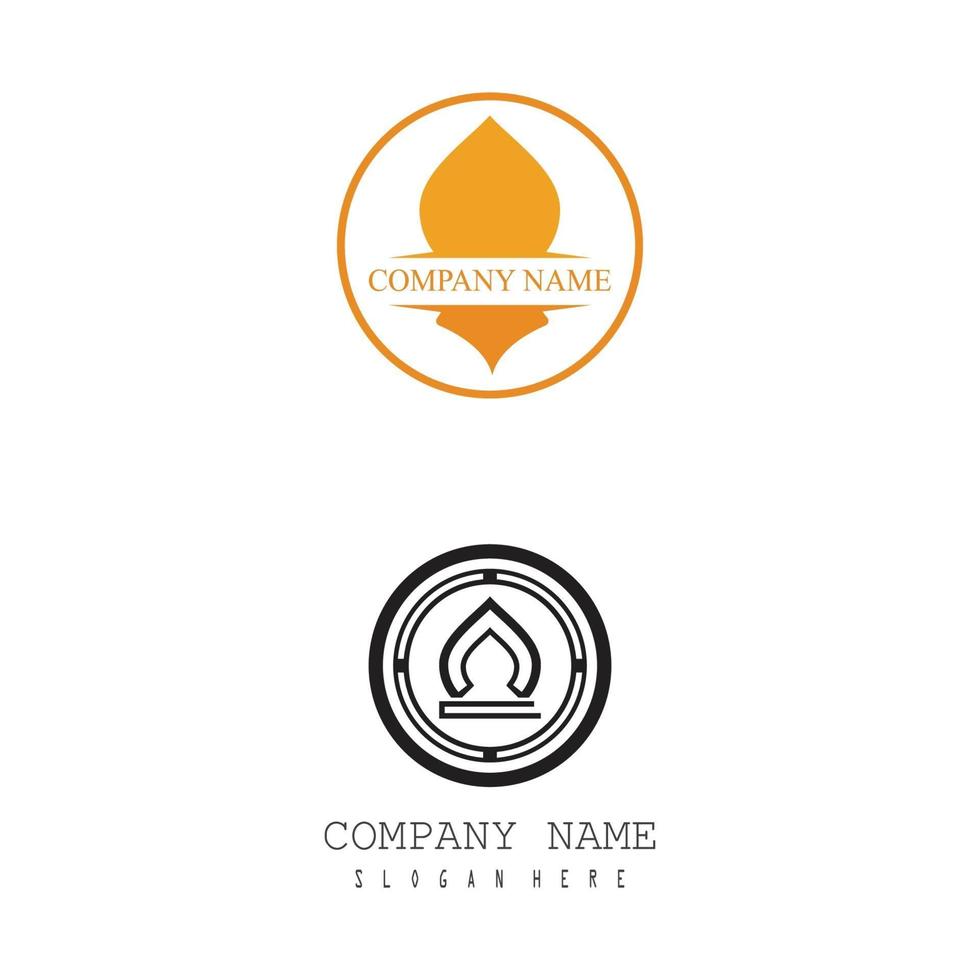 Mosque Logo Template vector symbol illustration design