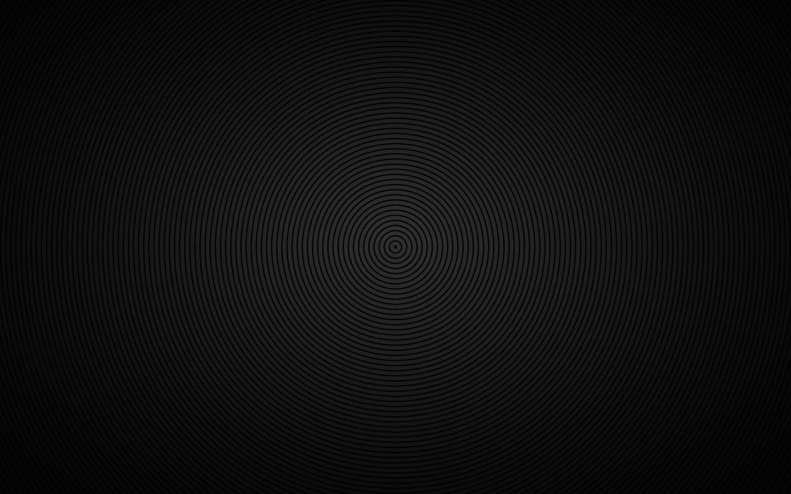 Dark abstract circle background. Black circles on grey background vector