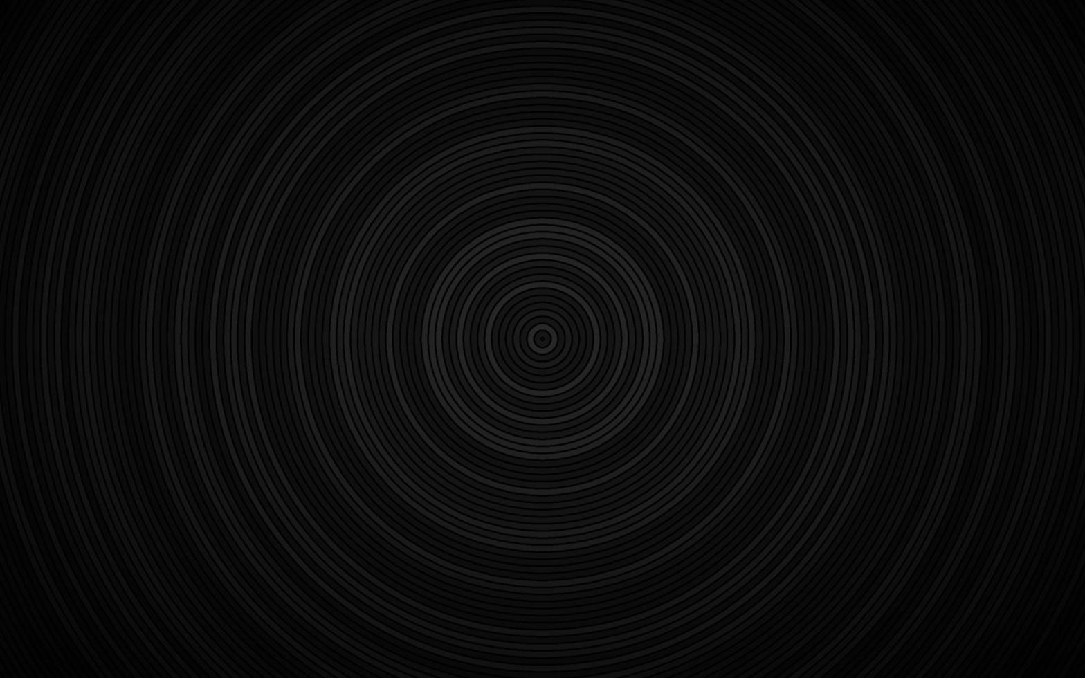 Dark abstract background. Black circles vector