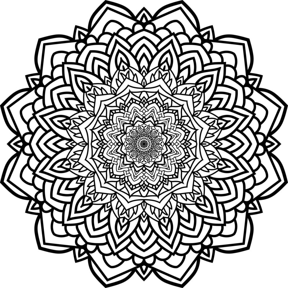 Luxury mandala pattern background design vector
