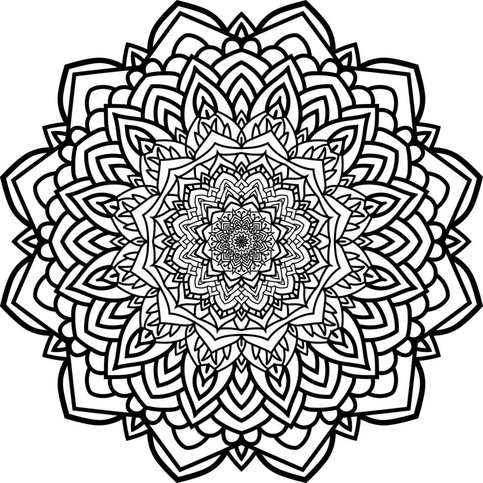 diseño de fondo de patrón de mandala de lujo vector