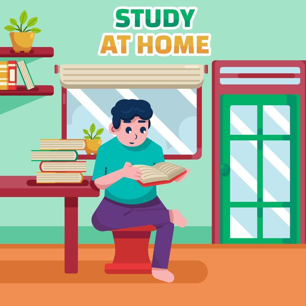 Study at Home vector