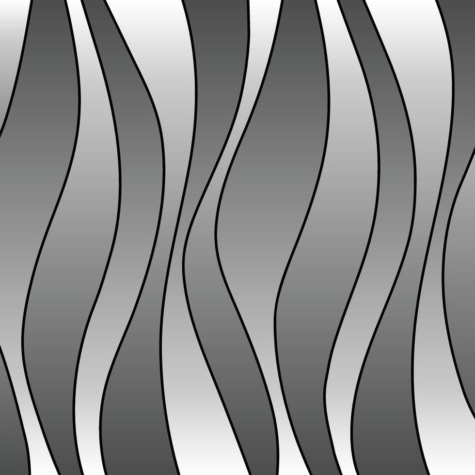 gradient gray and black wavy stripe vector background pattern