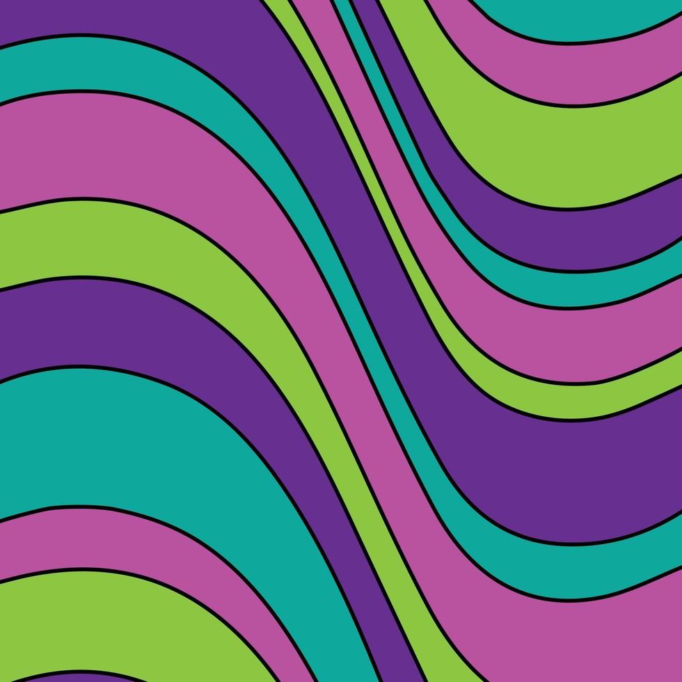 neon colors wavy stripe vector background pattern