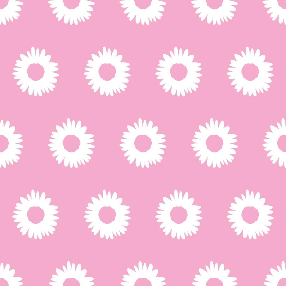 abstract flower pattern with pink background vector