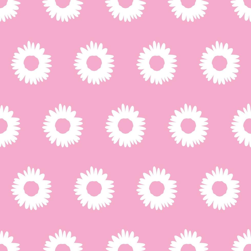 abstract flower pattern with pink background vector