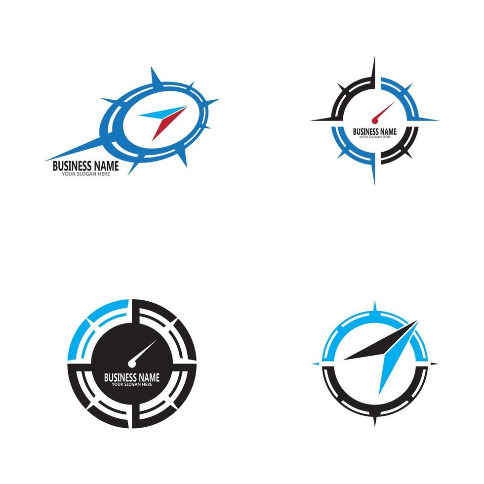 Compass icon and symbol vector template