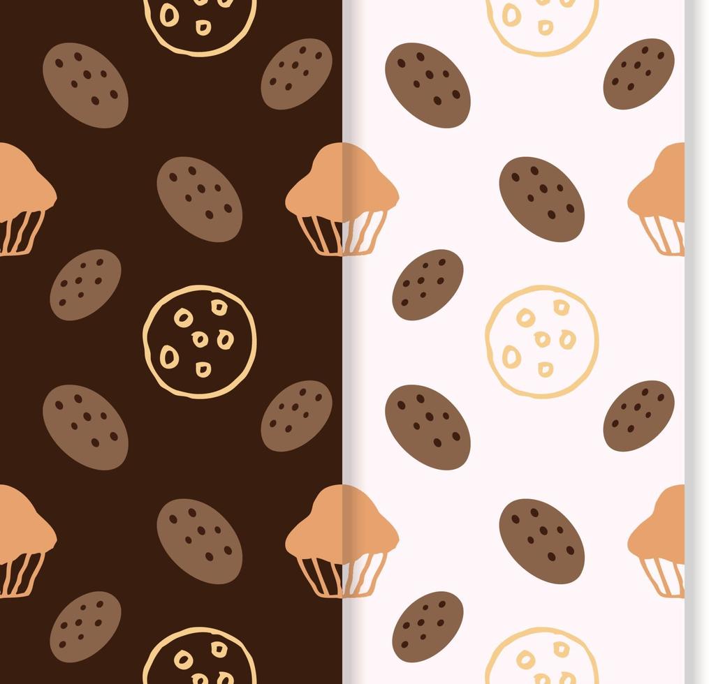 fancy seamless background with sweets vector