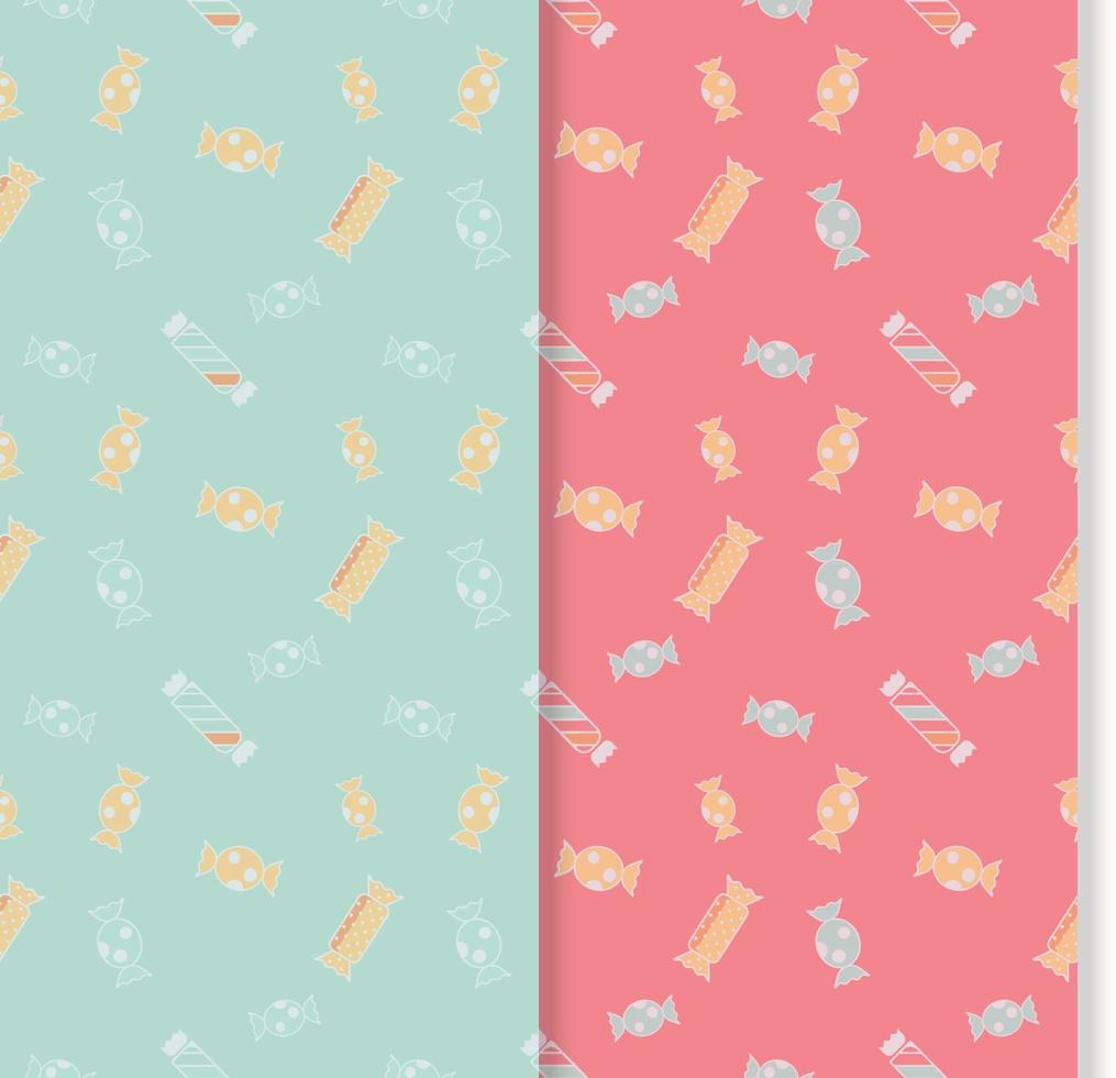 fancy seamless background with sweets vector