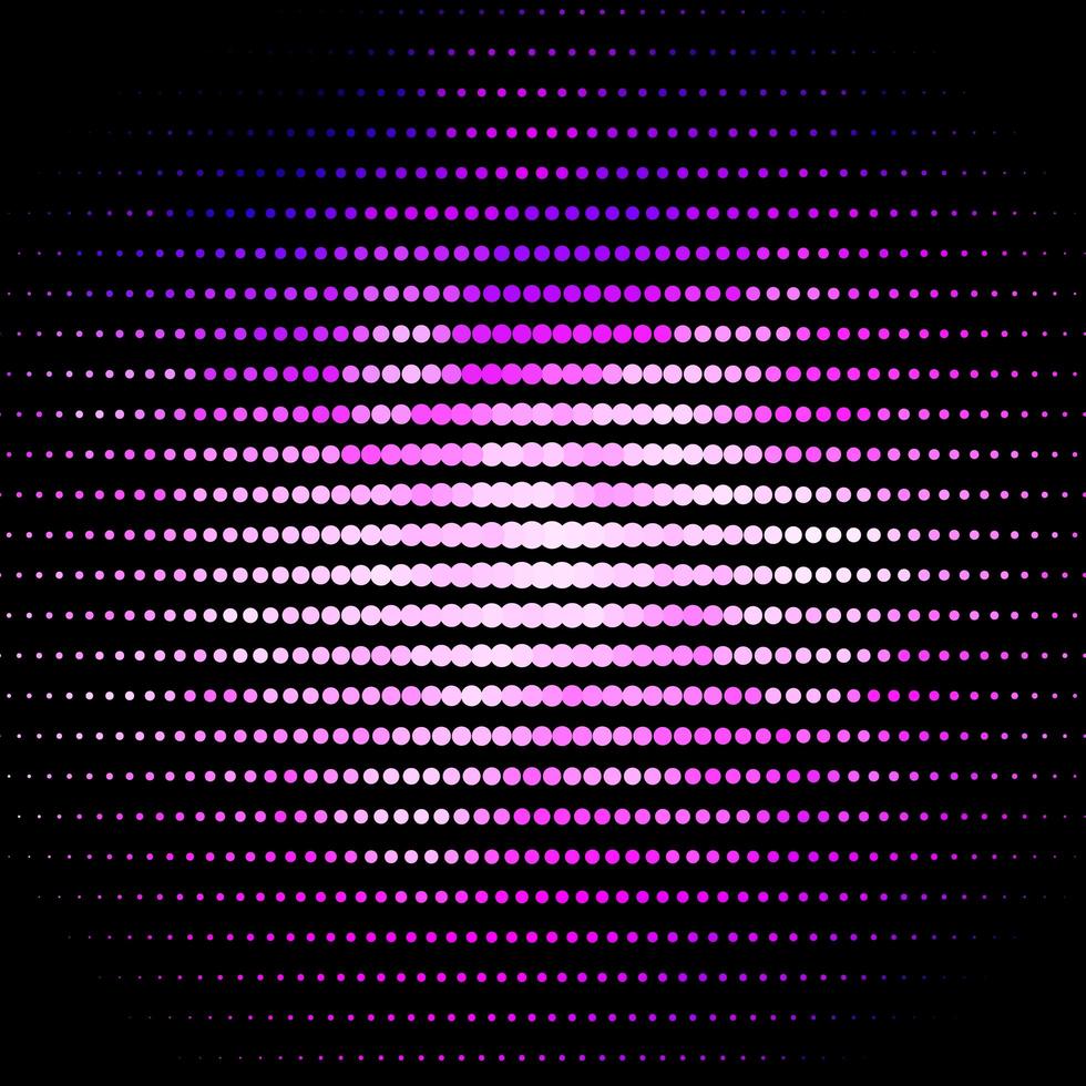 Dark Purple vector background with bubbles.