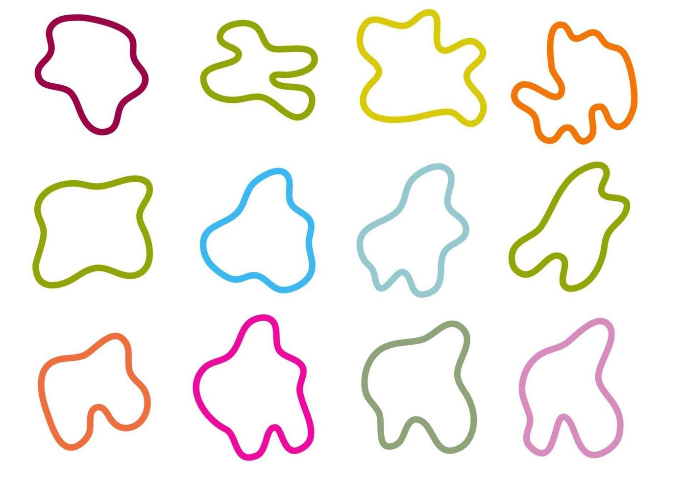Abstract Line Shape Icon vector