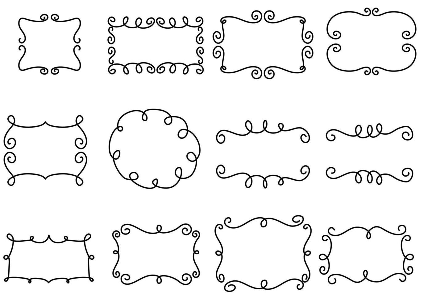 Frames Doodle Vector