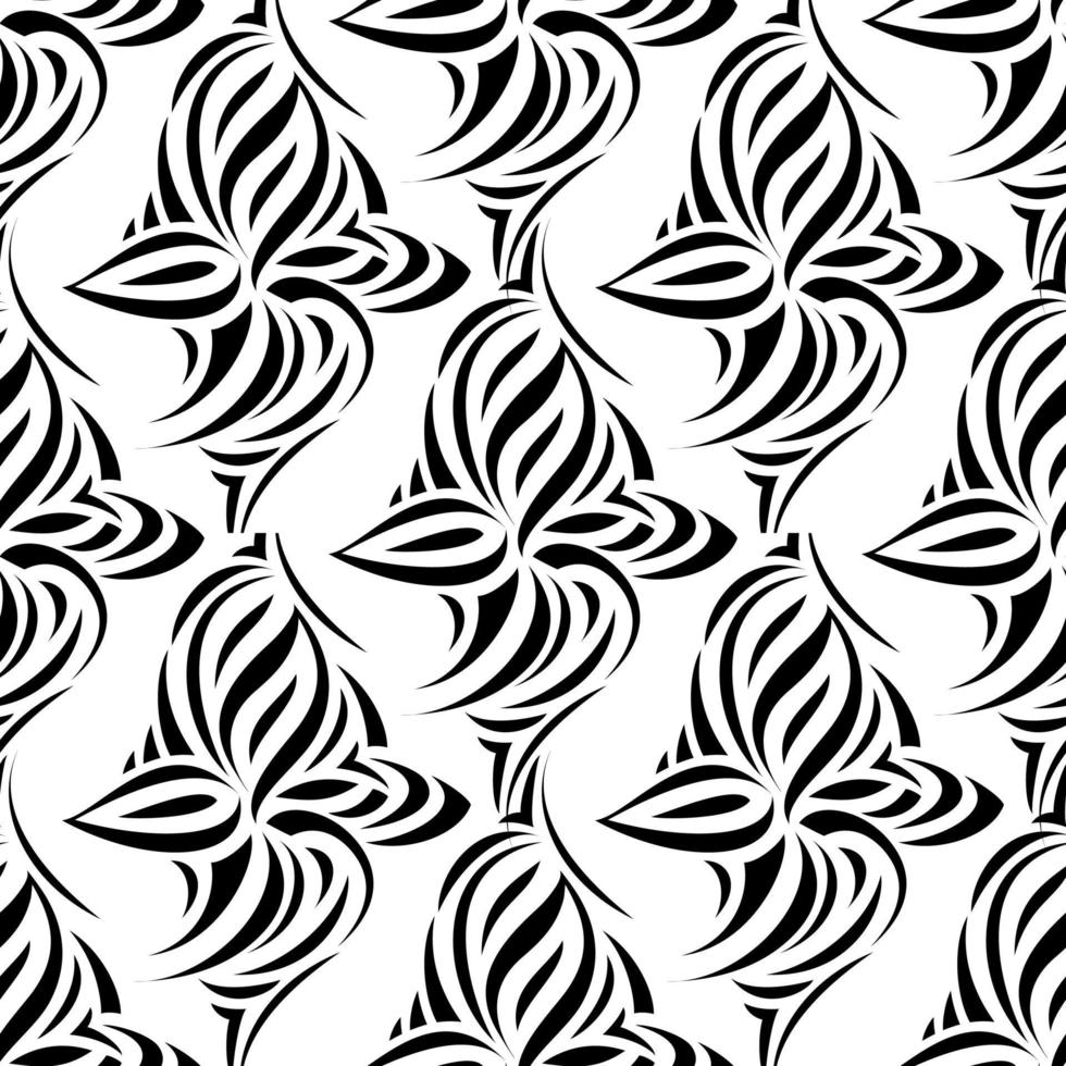 asymmetric pattern calligraphy seamless background vector