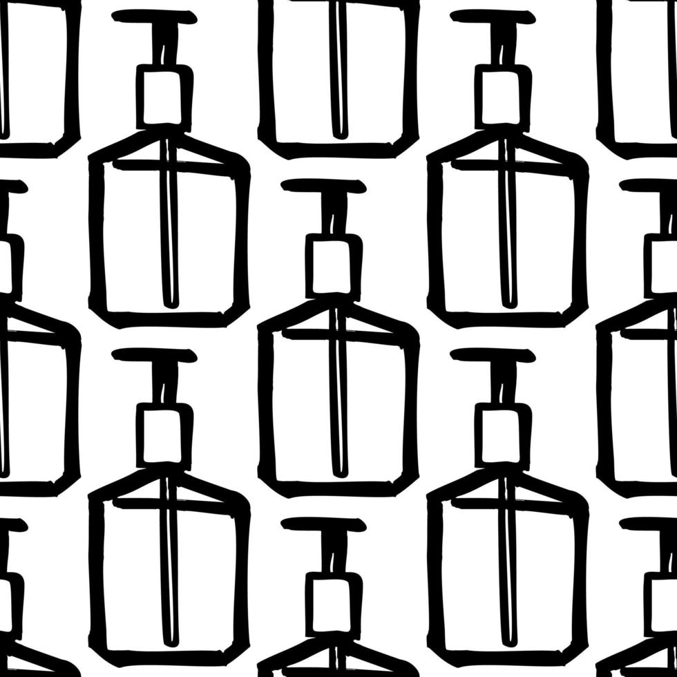 disinfectant liquid seamless pattern vector
