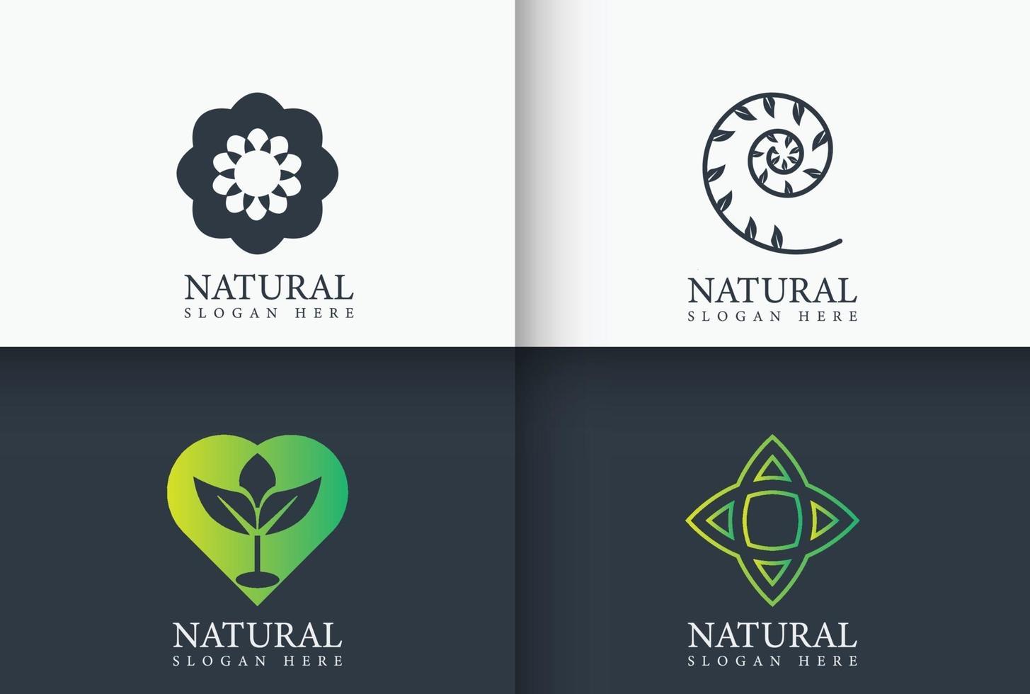 Natural Logo Design vector