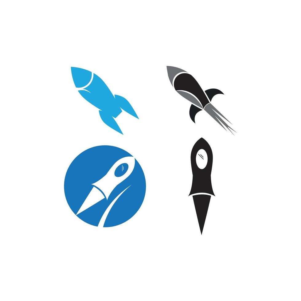 Rocket ilustration logo vector