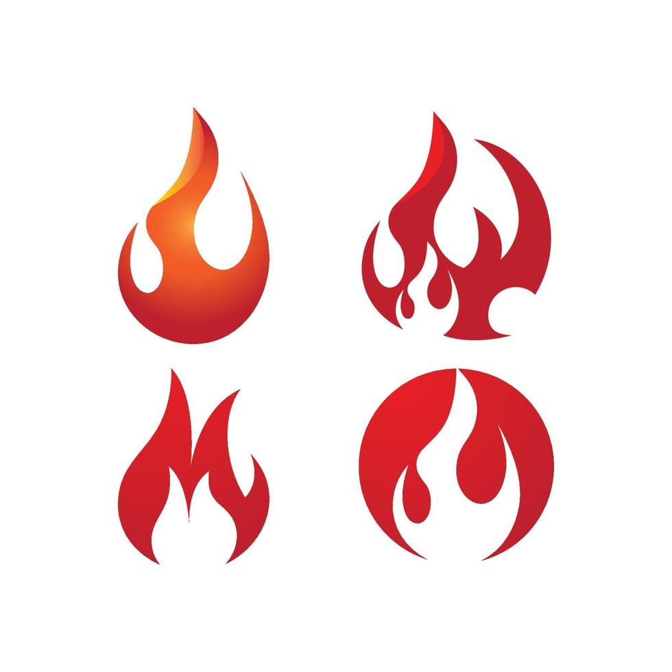 logo de llama de fuego vector