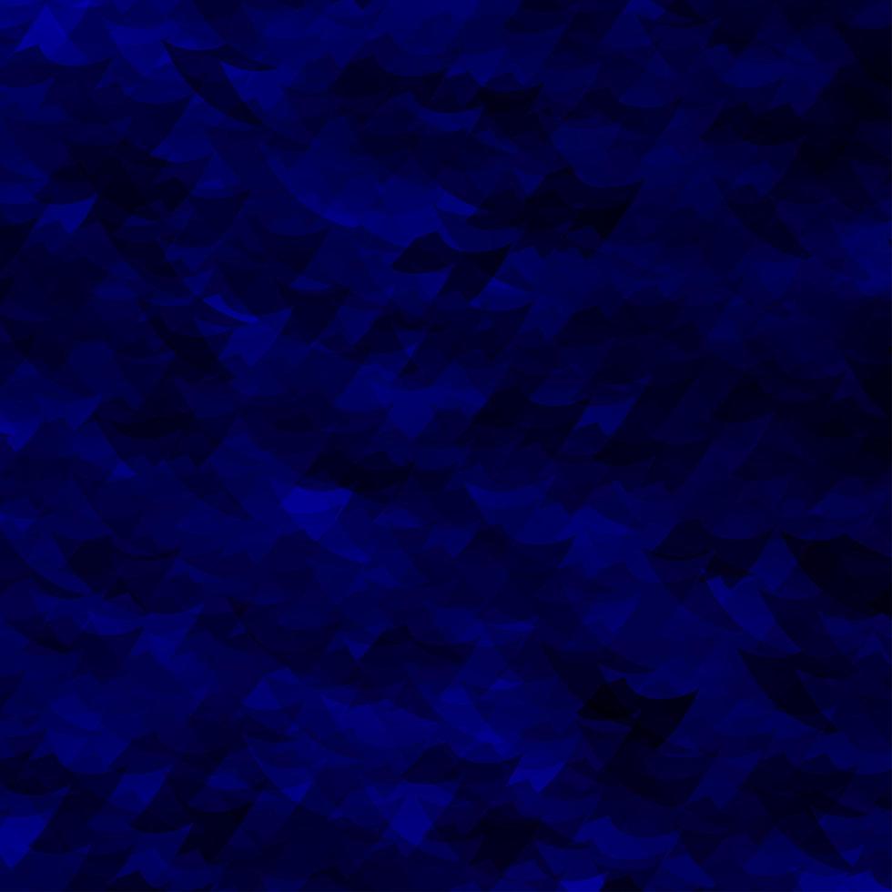 Dark BLUE vector background with triangles.