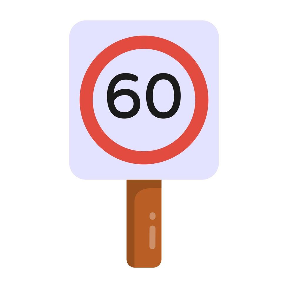 Road Speed Traffic Sign vector