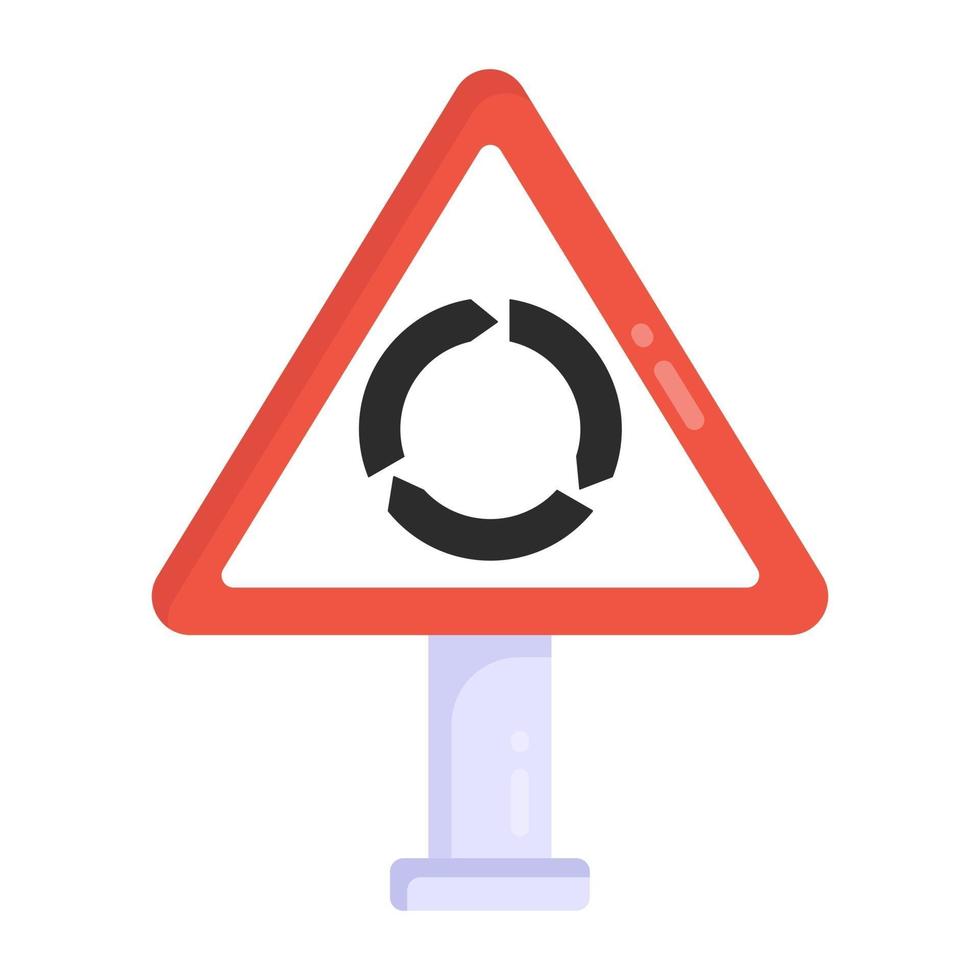 Circular Intersection sign vector