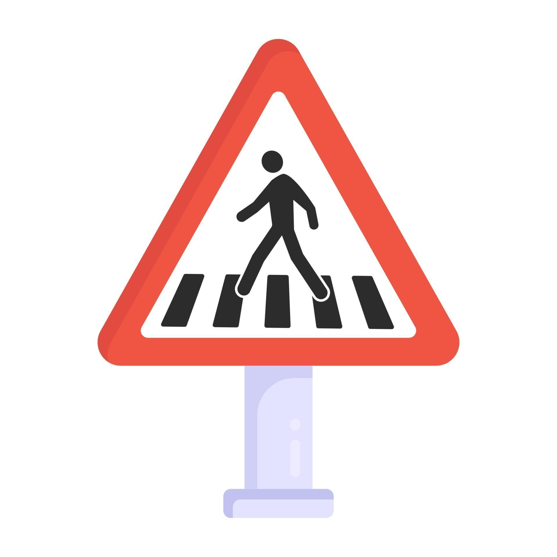 Zebra Crossing sign 3084940 Vector Art at Vecteezy