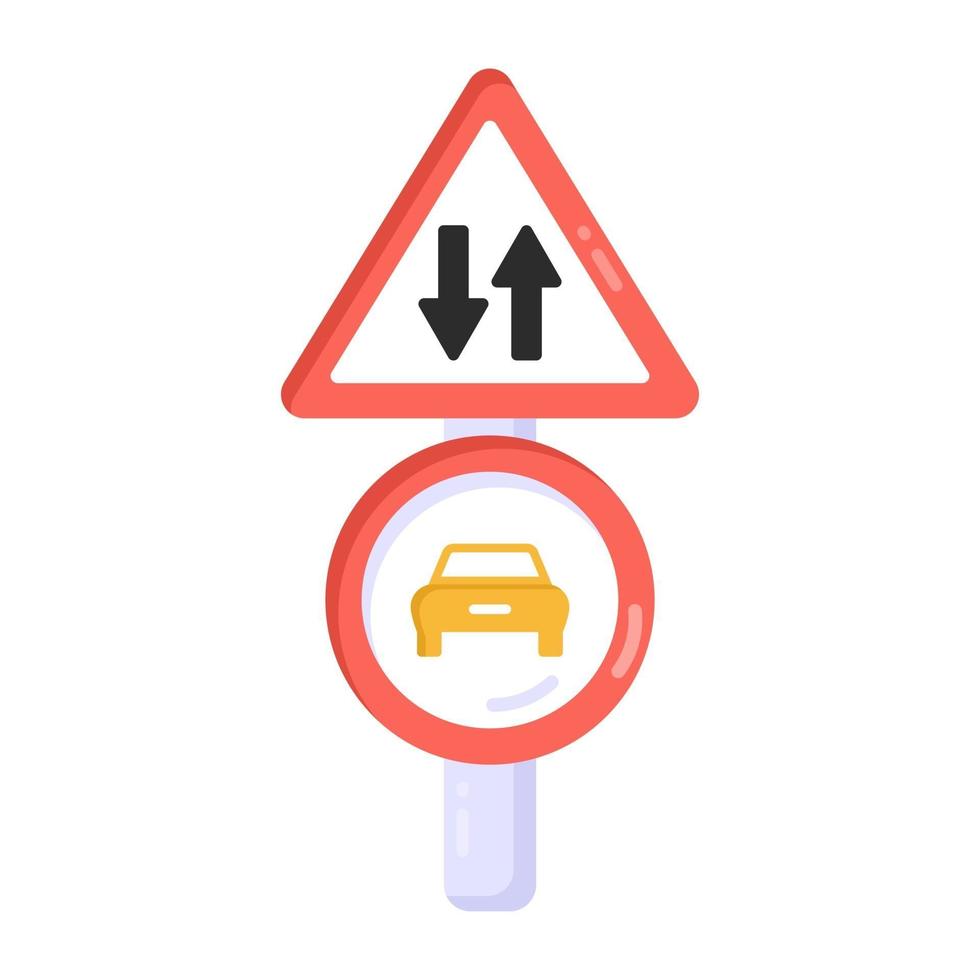 Traffic Arrows and  Road sign vector