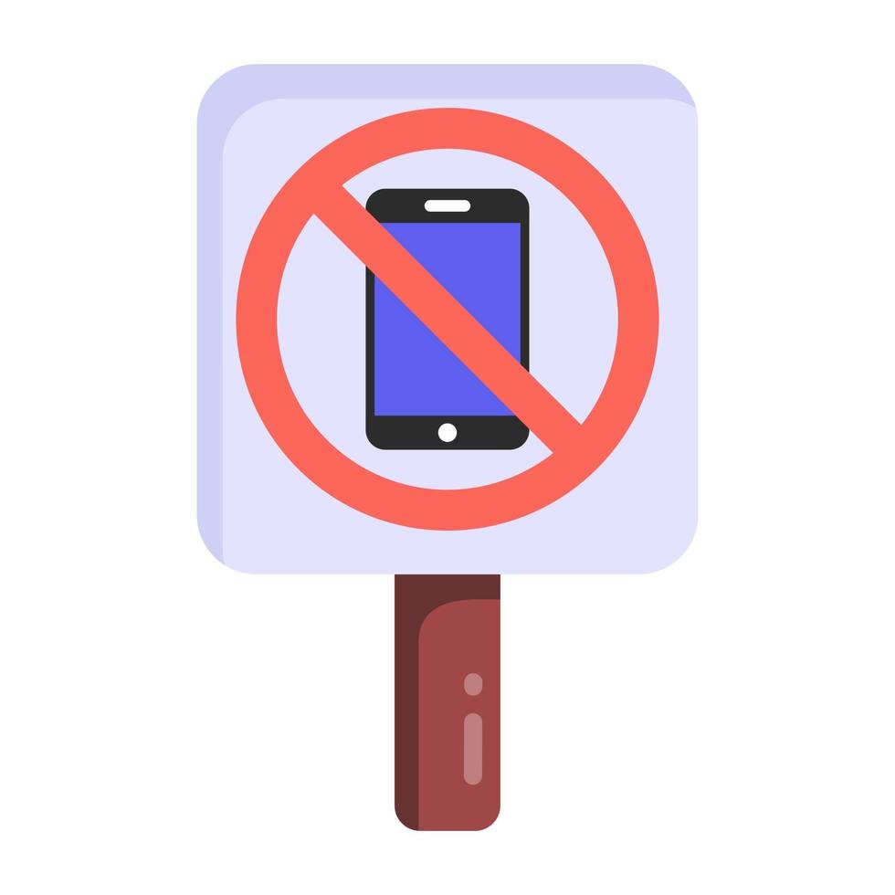 No Phone Allowed vector