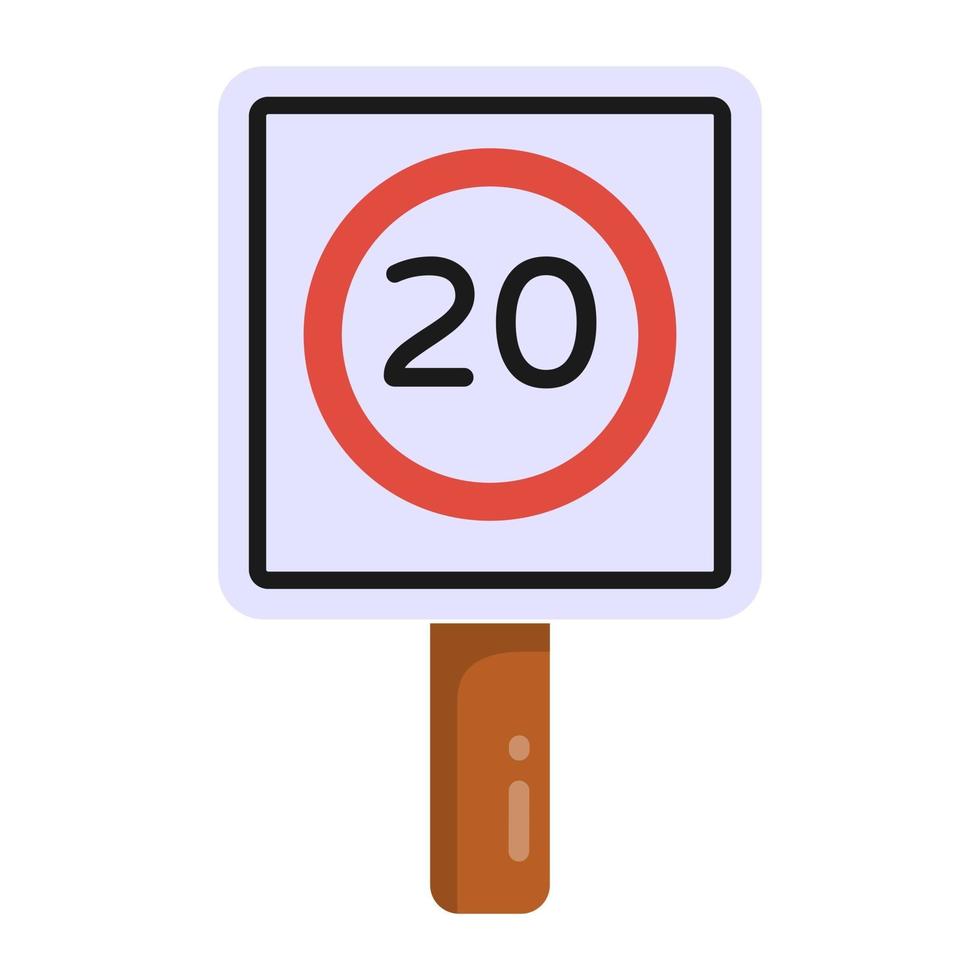 Speed Limit  Post vector