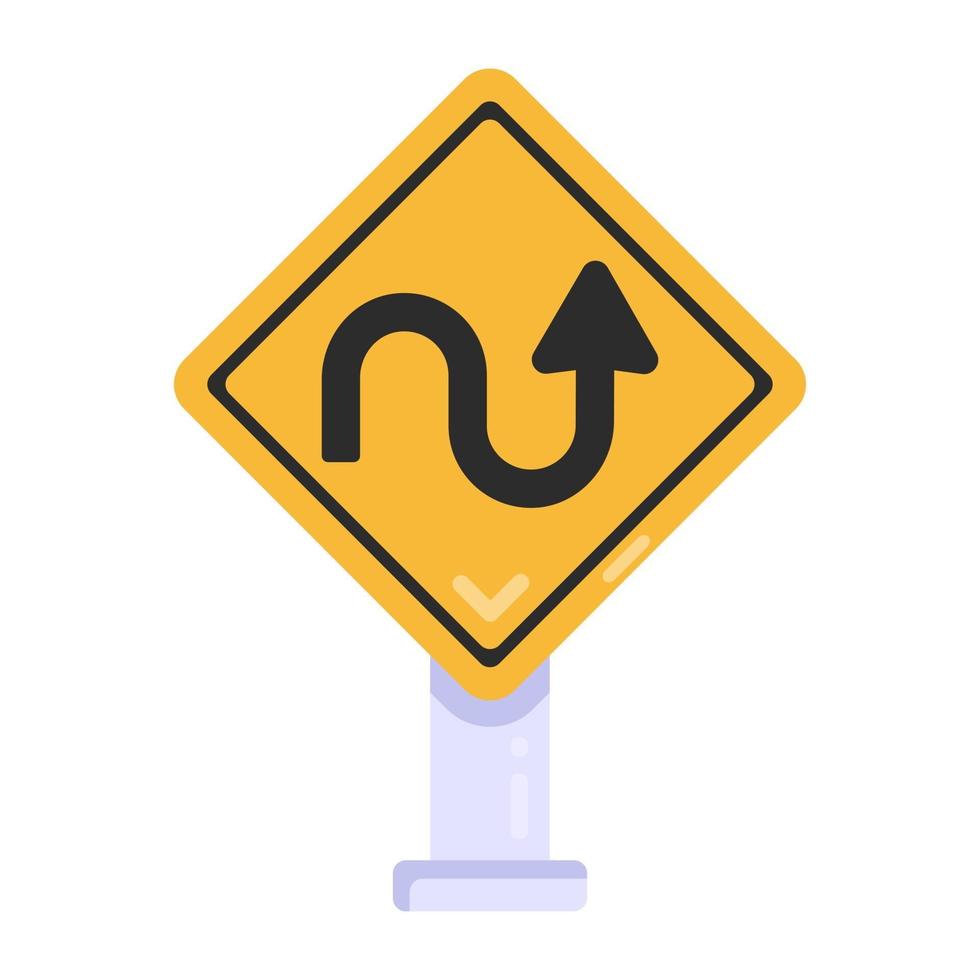 Curvy Road Board vector