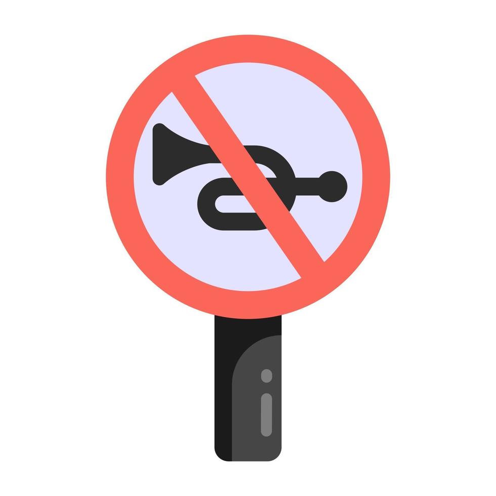 No Horn prohibition vector