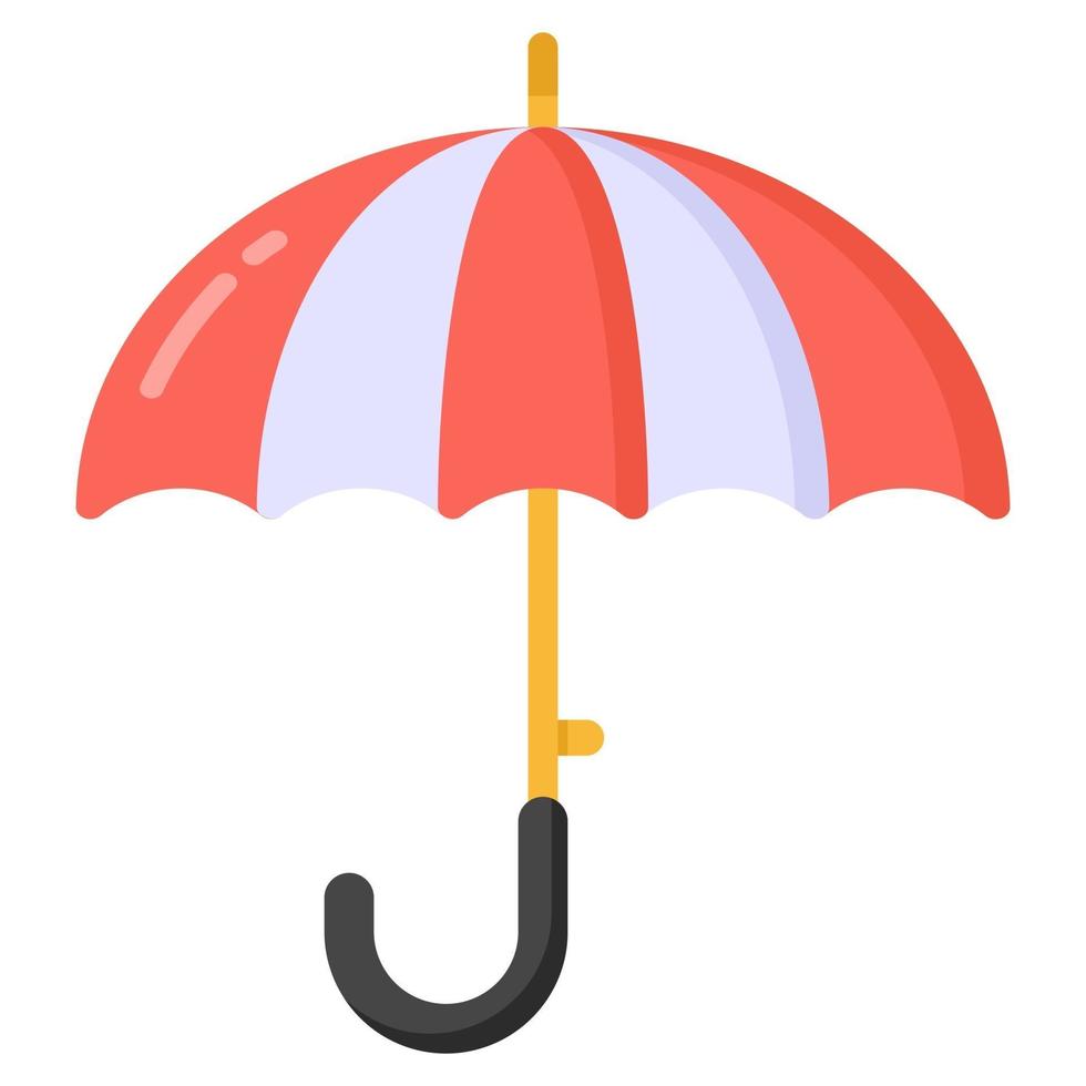 Umbrella  striped parasol vector