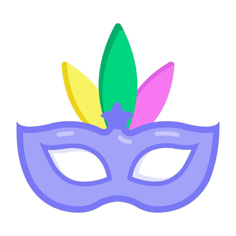 máscara de fiesta de carnaval vector