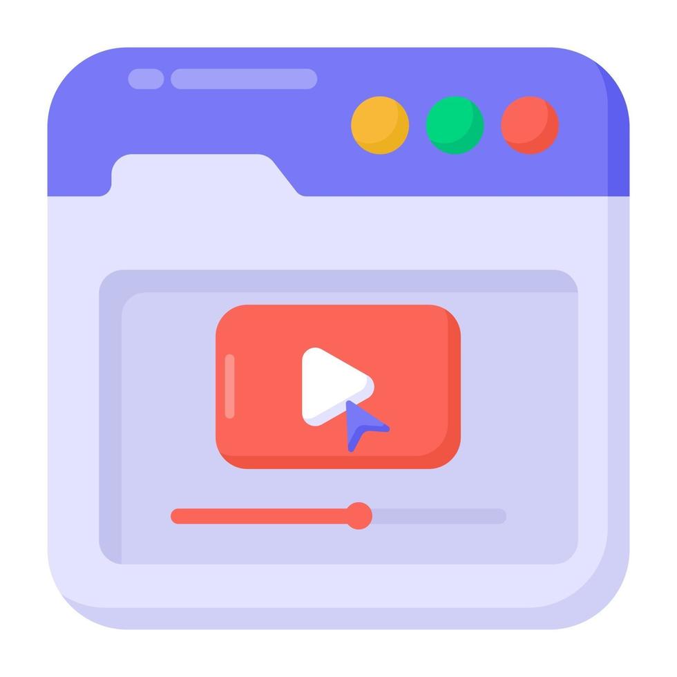 Online Video Website vector