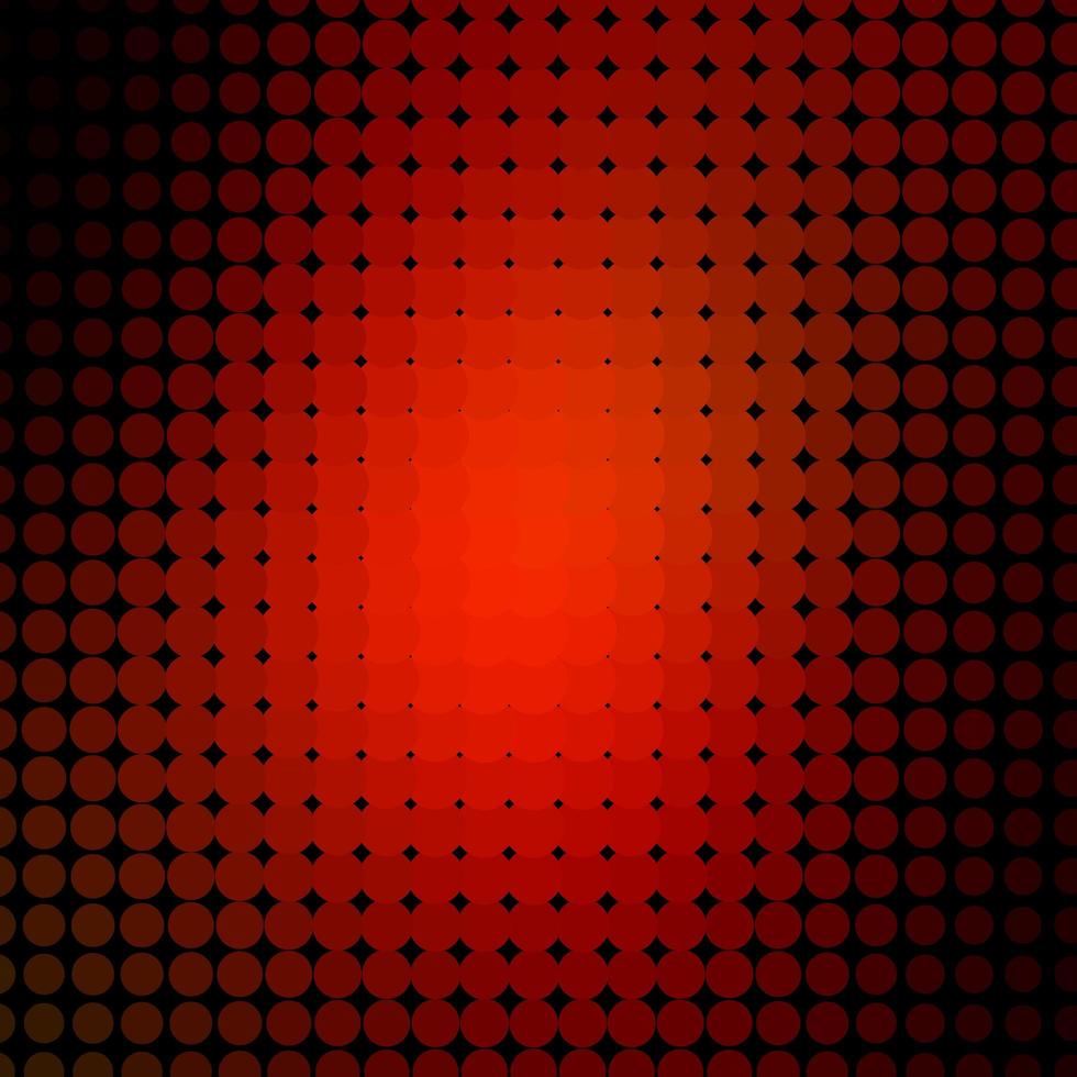 Dark Orange vector backdrop with dots.