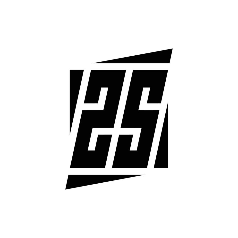 Logo monogram design template vector