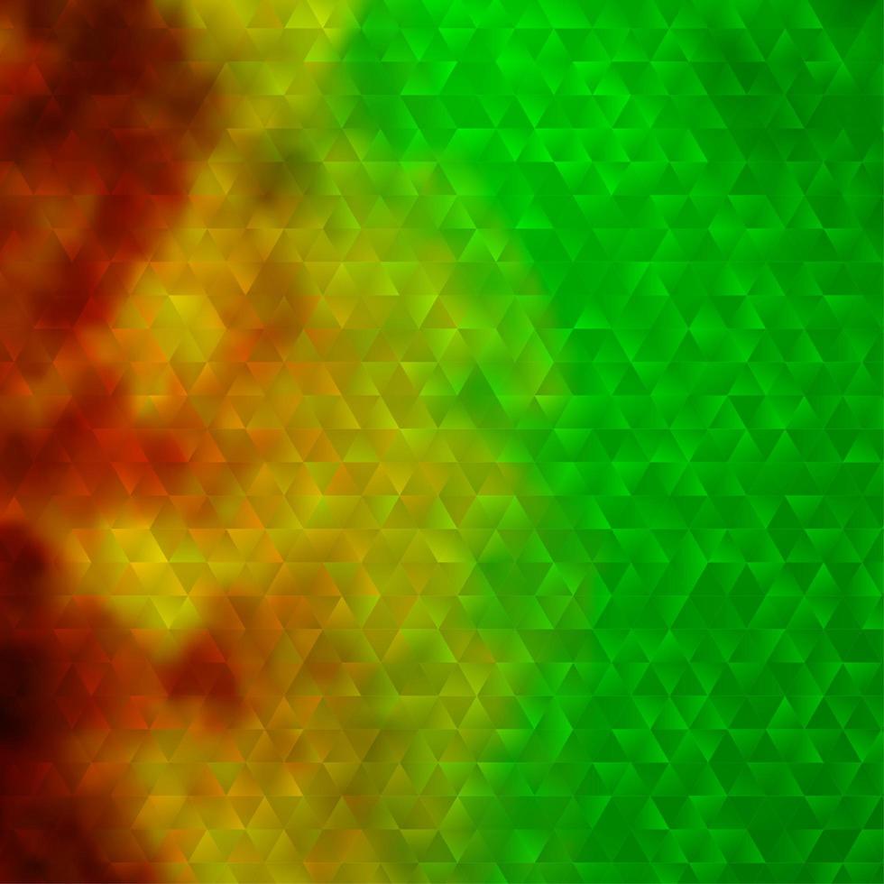 Light Green, Yellow vector background with triangles.