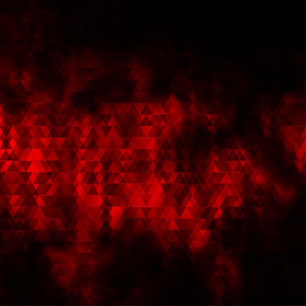 diseño de vector rojo oscuro con líneas, triángulos.