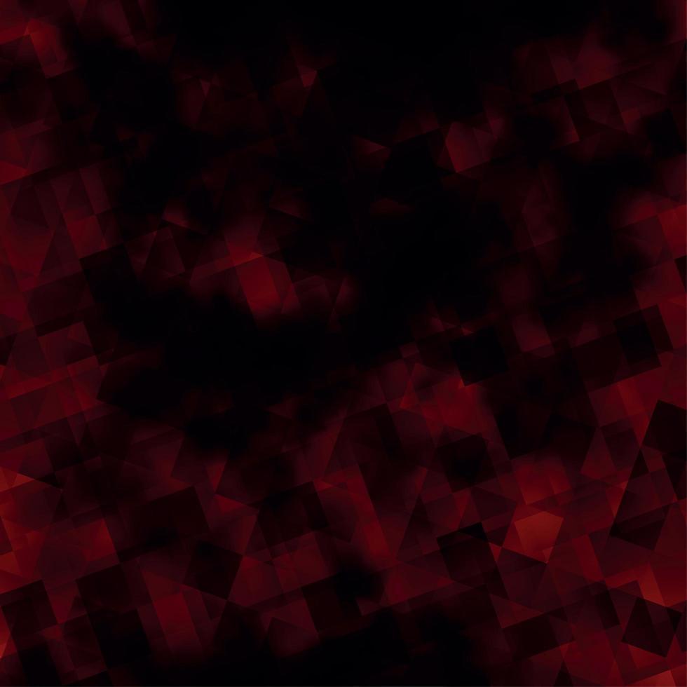 Dark Red vector background with triangles.