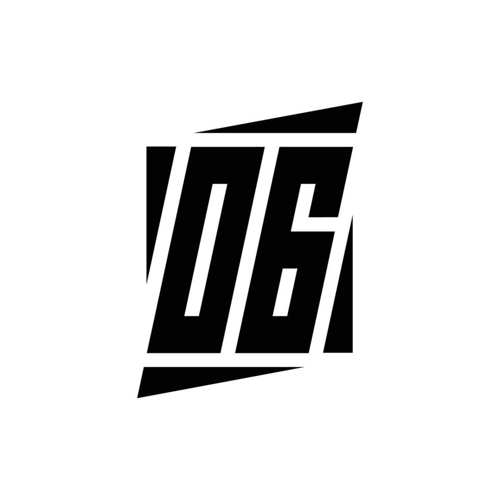 Logo monogram design template vector