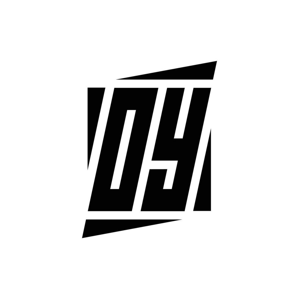 Logo monogram design template vector