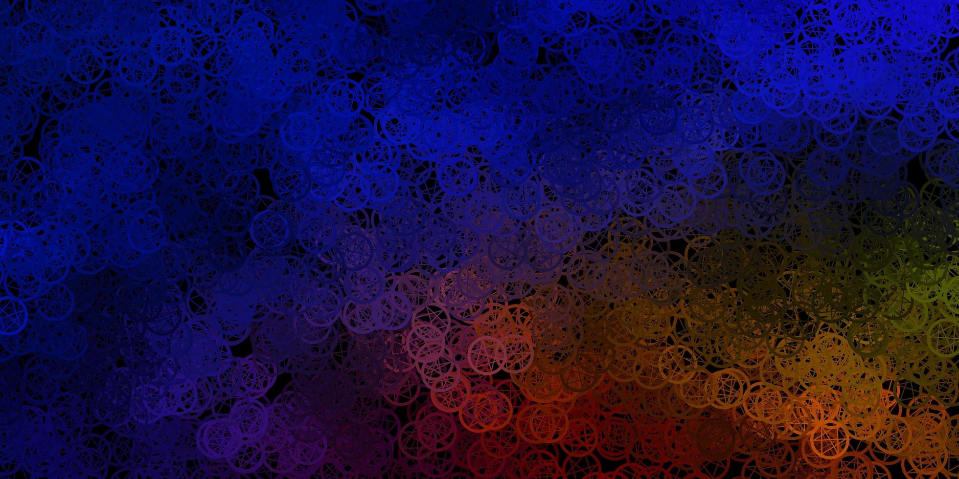 Dark Blue, Yellow vector texture with religion symbols.