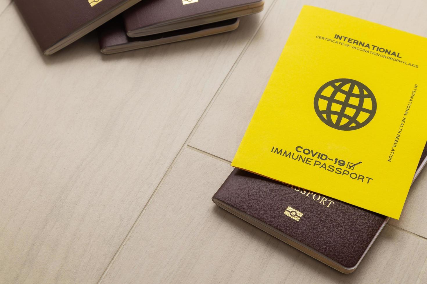 pasaportes de vacunas para viajar foto