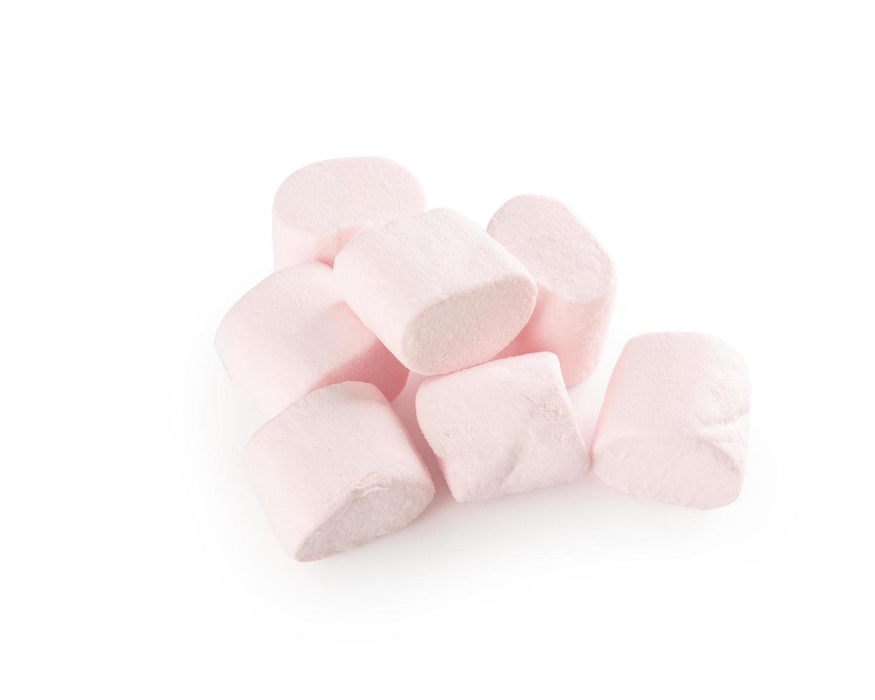 Marshmallow isolated on white background with clipping path photo