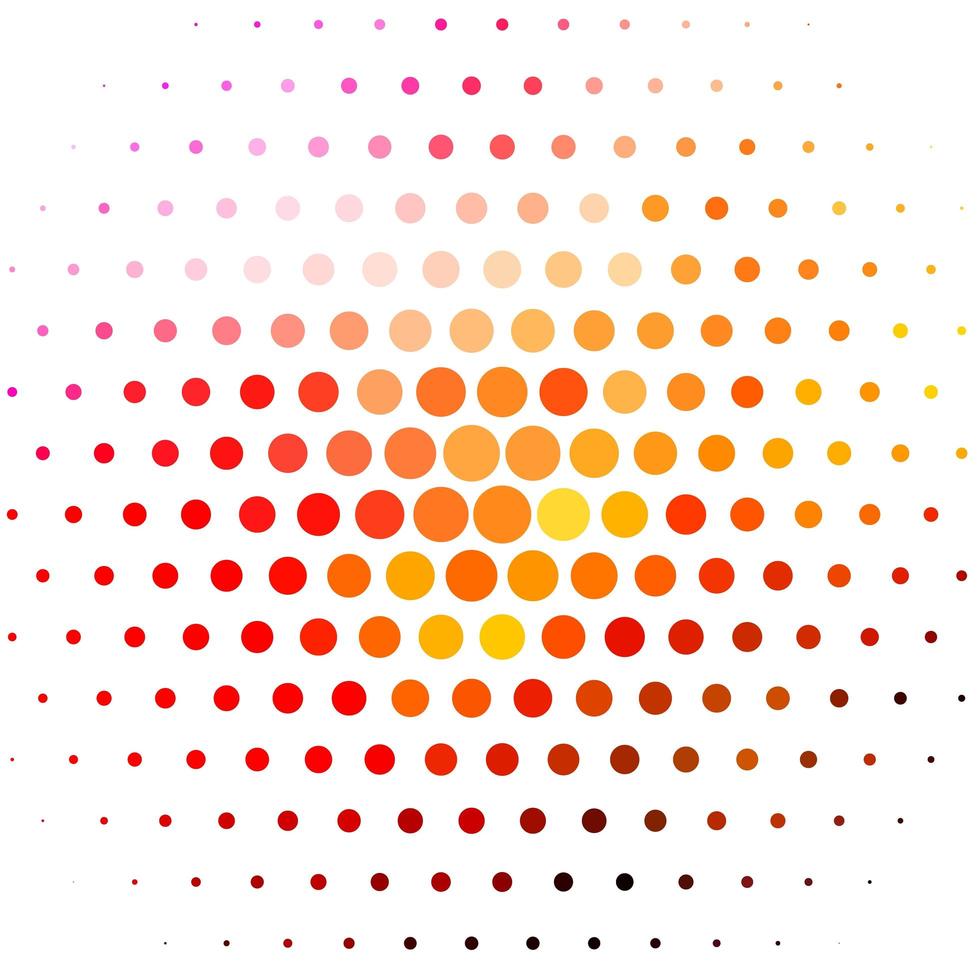 Light Red, Yellow vector background with spots.