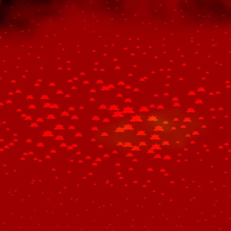 Dark Red, Yellow vector layout with bright stars.