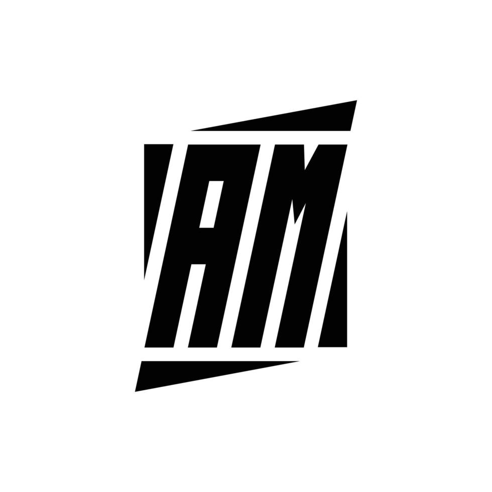 Logo monogram design template vector