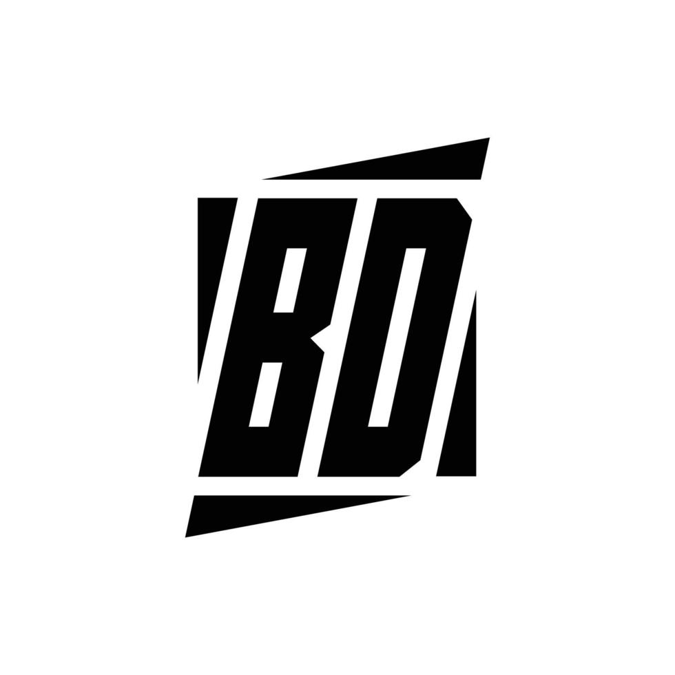 Logo monogram design template vector